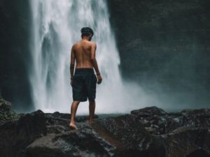 Hiking waterfall ubud bali