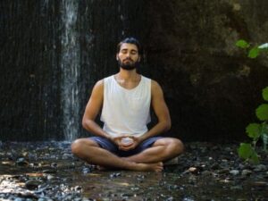 Meditation waterfall ubud bali