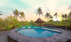 Outdoor swimming pool at Uma dawa ubud