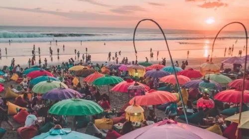 Surfing at the beaches near Ubud